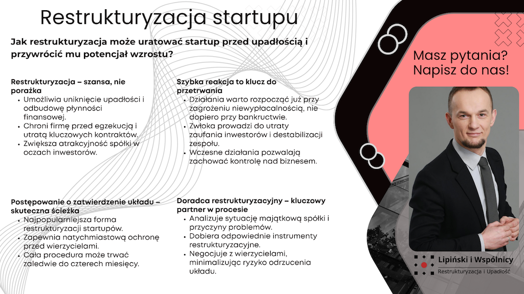 restrukturyzacja startupu szansą na uniknięcie upadłości